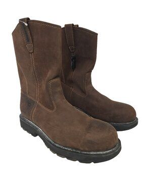 Wolverine Men's Wellington 10" Steel Toe W04707 Work Boot Brown Size 11M
